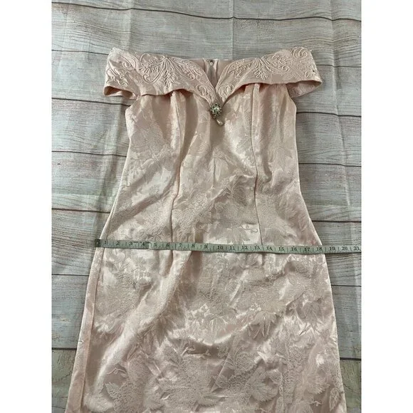 Vintage Cache Petites By Bari Protas Women's Embellished Cocktail Dress - 8 - Picture 5 of 14